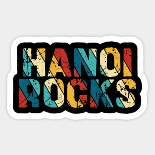 Retro Color - Hanoi Rocks Sticker